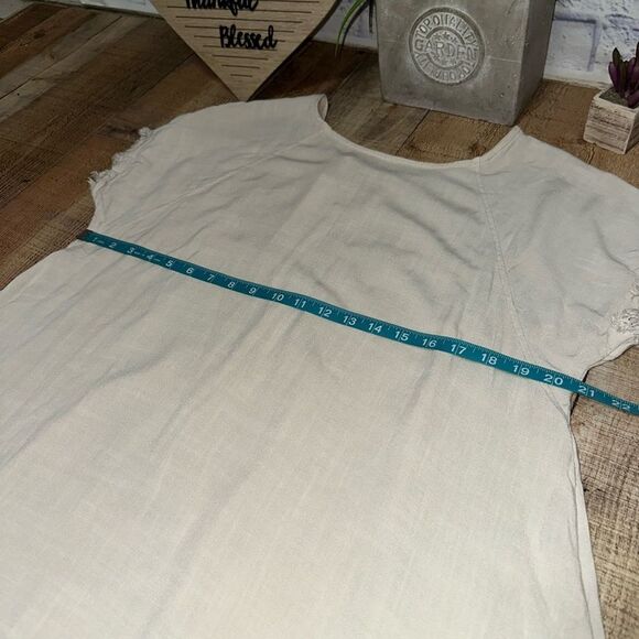 NWT Vasna boho linen blend pocket dress high low - Picture 6 of 14